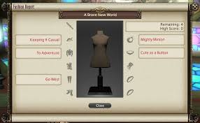 Feb 25, 2015 · hello community!!! Ffxiv How To Win Fashion Report To Earn Mgp In The Gold Saucer Aywren S Gaming And Geek Blog