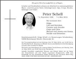 Welcome to the home page of peter schell. Traueranzeigen Von Peter Schell Wirtrauern
