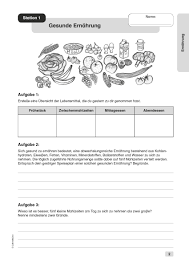 Arbeitsblätter ernährung in bestimmten lebenssituationen : Schwerpunkte