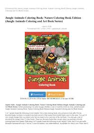 Jungle Animals Coloring Book Nature Coloring Book Edition Jungle Animals Coloring And Art Book Serie By Now Pack Download Book Issuu To feature or share these printables, please provide a link to the webpage containing the pdf. issuu
