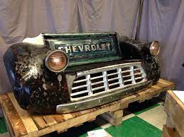 This Was Cool Won First Place At Junk Bonanza In Mn It S An Old Chevy Tailgate As The Back The Grill Wher Car Parts Decor Car Part Furniture Old Car Parts