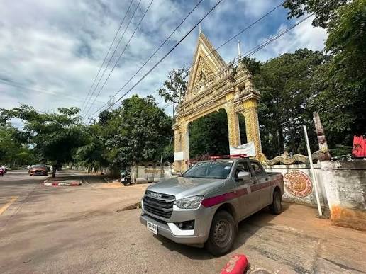 เจ๊ดาบอกกำลังทุบรั้ววัด ใครอยู่แถวนั้นไปดูด่วนนน #วัดป่าอดุลยาราม ขอนแก่น
