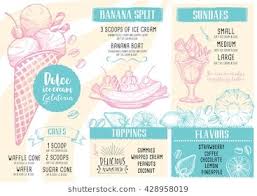 Image Result For Vintage Ice Cream Parlour Menu Vintage Ice Cream Ice Cream Cream