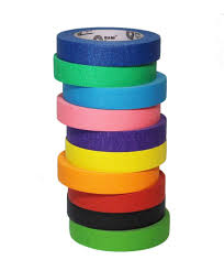 Bam Tape Colored Masking Tape Set 60 Yards X 1 Inch X 10 Rolls Teachers Art Supplies Decorati Colored Masking Tape Masking Tape Arts And Crafts Supplies