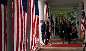 President donald trump indicted supreme court justice amy coney barrett on his last day in office. Melania Trump News First Lady Looks On As Donald Names Supreme Court Nominee Express Co Uk