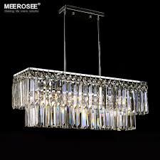 Modern Chandelier Crystal Light Fitting Rectangle Hanging Lamp For Dining Room Lustres Home Lighting Luminaire Lamp Cell Lamp Jacklight Strobe Aliexpress