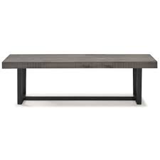 Get info of suppliers, manufacturers, exporters, traders of wooden bench for buying in india. 60 Inch Solid Wood Dining Bench Grey By Walker Edison