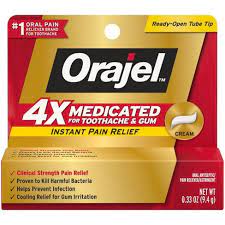 Orajel 4x Medicated For Toothache Gum Cream 0 33oz Target