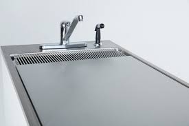 cut away wet/prep cabinet with sink