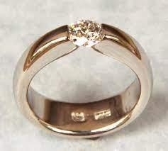 1 2 Carat Canadian Diamond Tension Set In Hand Forged Hand Made In Canada From Recycled 10 Iridium Platinum Engagement Ring Beautiful Diamond Rings Ring Designs Couple Wedding Rings