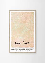 Galerie Maeght Francois Fiedler Exposition 1983 The Poster Club Art Exhibition Posters Colorful Art Prints Galerie Maeght