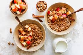 Cinnamon Apple Breakfast Barley | Holley Grainger