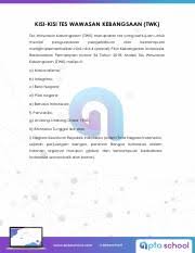 Contoh soal psikotes dan kunci jawabannya terbaru terbaru februari 2018 psikologi kutipan pelajaran hidup pelajaran hidup. Twk Integritas Pdf Kisi Kisi Tes Wawasan Kebangsaan Twk Tes Wawasan Kebangsaan Twk Merupakan Tes Yang Bertujuan Untuk Menilai Penguasaaan Pengetahuan Course Hero