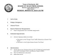 Town of Amherst, NH BOARD OF SELECTMEN AGENDA MONDAY, MARCH ...