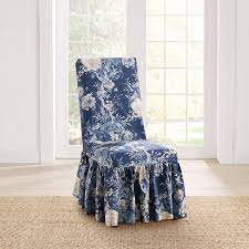 Sure Fit Waverly Ballad Bouquet Long Dining Room Chair Slipcover Slipcovers For Chairs Dining Room Chair Slipcovers Dining Room Chair Covers