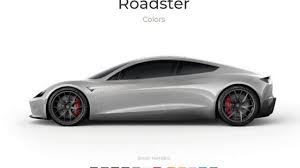 Look This First Tesla Roadster Unofficial Configurator Allows You To Sample 12 Colors Youtube