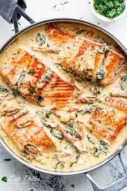 Creamy Garlic Butter Tuscan Salmon Or Trout Cafe Delites Recipe Seared Salmon Recipes Recipes Healthy Recipes