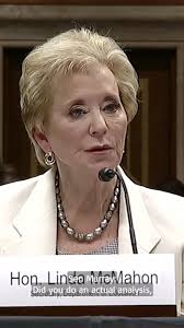 I asked Education Secretary Linda McMahon if she had done ANY analysis  about how the Department of Education would be able to perform its basic  obligations under the law before firing HALF