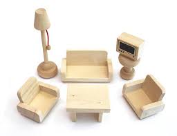 .puppenstubenmöbel selber bauen anleitung, puppenhausmöbel: Freda Puppenmobel Puppenhausmobel Aus Holz 28 Teile Hussen Bezuge Kissen Ebay