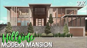 Roblox Bloxburg 30k Hillside Modern Mansion No Large Plot Youtube In 2021 Mansions Modern Mansion Small Mansions