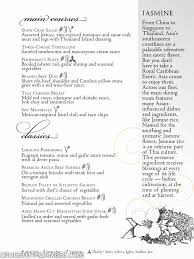 Royal Caribbean Main Dining Room Menus Royal Caribbean Royal Carribean Cruise Royal Caribbean Cruise