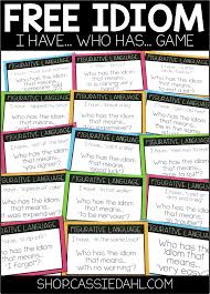 Looking For An Engaging Activity To Practice Common Idioms With Your Students This Free I Have Wh Idioms Activities 4th Grade Reading Middle School Reading