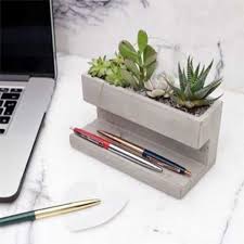 Köşeleri olan orta boy bir çöp kutusunu. Kexdeluxe Satin Al El Yapimi Bonsai Plaka Kalem Konteyner Tencere Masaustu Kil Kalip Beton Saksi Cimento Vazo Ev Dekorasyon Araci Online