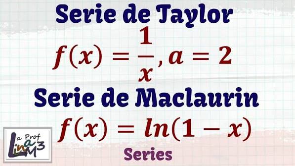 Serie de Taylor de f(x)=1/x cuando a=2 | Serie de Maclaurin de f(x)=ln(1-x) | La Prof Lina M3