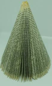 Folded Book Christmas Tree How To Make Christine S Crafts In 2020 Book Christmas Tree Book Art Christmas Book Folding
