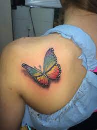 45 Rainbow Tattoos Rainbow Tattoos Colorful Butterfly Tattoo Butterfly Tattoo