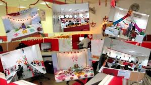 With the help of a few clever fixtures, lightings, colors and accessories, a good small bathroom design would allow you to get all the luxuries and comforts that you want. Pongal Decoration Ideas In Office Decor Cubicle Decor Office Decor