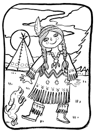 You need to explain them do not go out the lines. Indians Free To Color For Children Indians Kids Coloring Pages