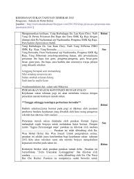 Kejohanan sukan tahunan sekolah yang berlangsung pada 29 feb 2020, johan keseluruhan jatuh kepada rumah marikh dan. Teks Ucapan Pengerusi Majlis Sukan Tahunan