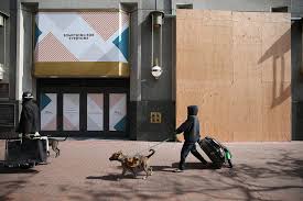 San francisco's thriving arts culture is very much alive in this beautiful boutique. During The Coronavirus Shutdown Sf S Union Square Takes On New Look Plywood Storefronts