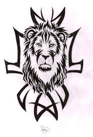 Beautiful red tribal lion tattoo ideas for men on arm. Lion And Tribal Tattoo Design By Bexyboo16 On Deviantart