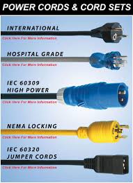 international power website power cords ul power cords