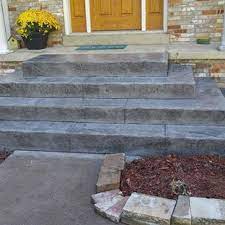 Your front porch is one of the first things people see when they go to your house, and this will make your front porch floor look like tile, which is more attractive than bare concrete, and the if you aren't changing the color of your concrete front porch, you'll need furniture that matches the grey concrete. 75 Beautiful Gray Stamped Concrete Porch Pictures Ideas July 2021 Houzz