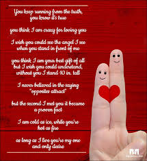 Opposites attract wedding enclosure cards. 11 Romantic Love Poems For Him That Strike The Right Chord