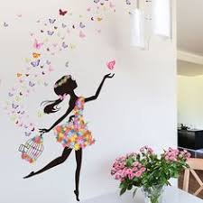 A wall decal will quickly and easily transform the look and feel of your favorite room. 40 Girl Wall Sticker Ideas Girls Wall Stickers Wall Sticker Mural
