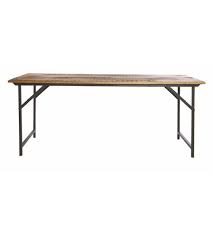 Gone are the days before the dining table was used to be a unchangeable in force share. Housedoctor Dining Table Party Of Metal Wood Gray Brown 180x80x74 Cm Lefliving Com