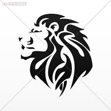 Decals Stickers Lion Car Window Wall Art Decor Doors Helmet Truck Motorcycle Note Book Mobile Size 4 X 3 5 In Tribal Lion Tattoo Tribal Lion Lion Head Tattoos