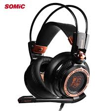 Somic g951s purple gaming headset for ps4 ps5, removable cat ear headphone. Hot Item Somic G941 7 1 Surround Sound Anc Gaming Headset Headphones With Vibration Led Light Active Noise Cancellation Gaming Headset Headset Noise Cancelling Headphones