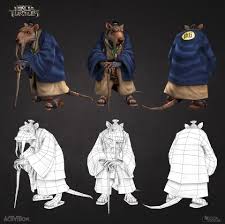 Tmnt 3ds Shredder Ratking Splinter Philemon Belhomme Tmnt Environment Concept Art Character Creation