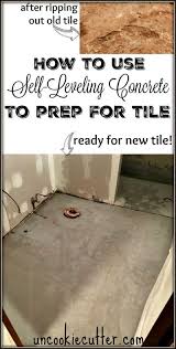 Self Leveling Concrete An Easy Tutorial Uncookie Cutter In 2020 Diy Flooring Self Leveling Floor Concrete
