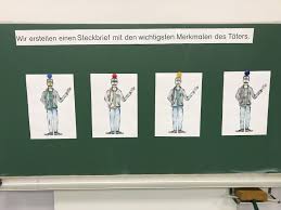 Personenbeschreibung Einmal Anders Mit Einem Ratekrimi Wurde Der Tater Gesucht Und Da Dieser Nun Auf Der Fluch Personenbeschreibung Deutsch Unterricht Deutsch