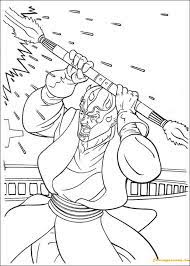darth maul with a laser sword coloring page pages for kids and adults hi all add so star wars book cartoon coloriage bouquet pdf