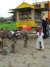 Donkey Drawn Library Carts Promote Literacy In Ethiopia Mobile Library Library Library Books
