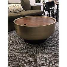 West Elm Drum Storage Coffee Table Aptdeco Photo courtesy of west elm.