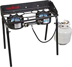 Camp chef deluxe outdoor oven. Amazon Com Camp Chef Explorer Two Burner Stove Two 30 000 Btu S Cast Aluminum Burners Cooking Dimensions 14 In X 32 In Garden Outdoor