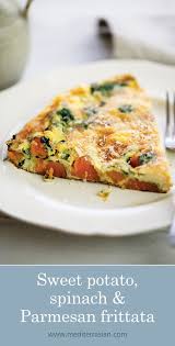Sweet Potato Spinach And Parmesan Frittata Sweet Potato And Spinach Recipe Sweet Potato Spinach Recipe Sweet Potato Frittata
